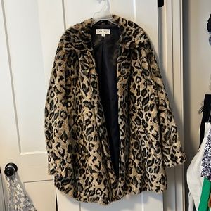 Ava & Viv cheetah overcoat